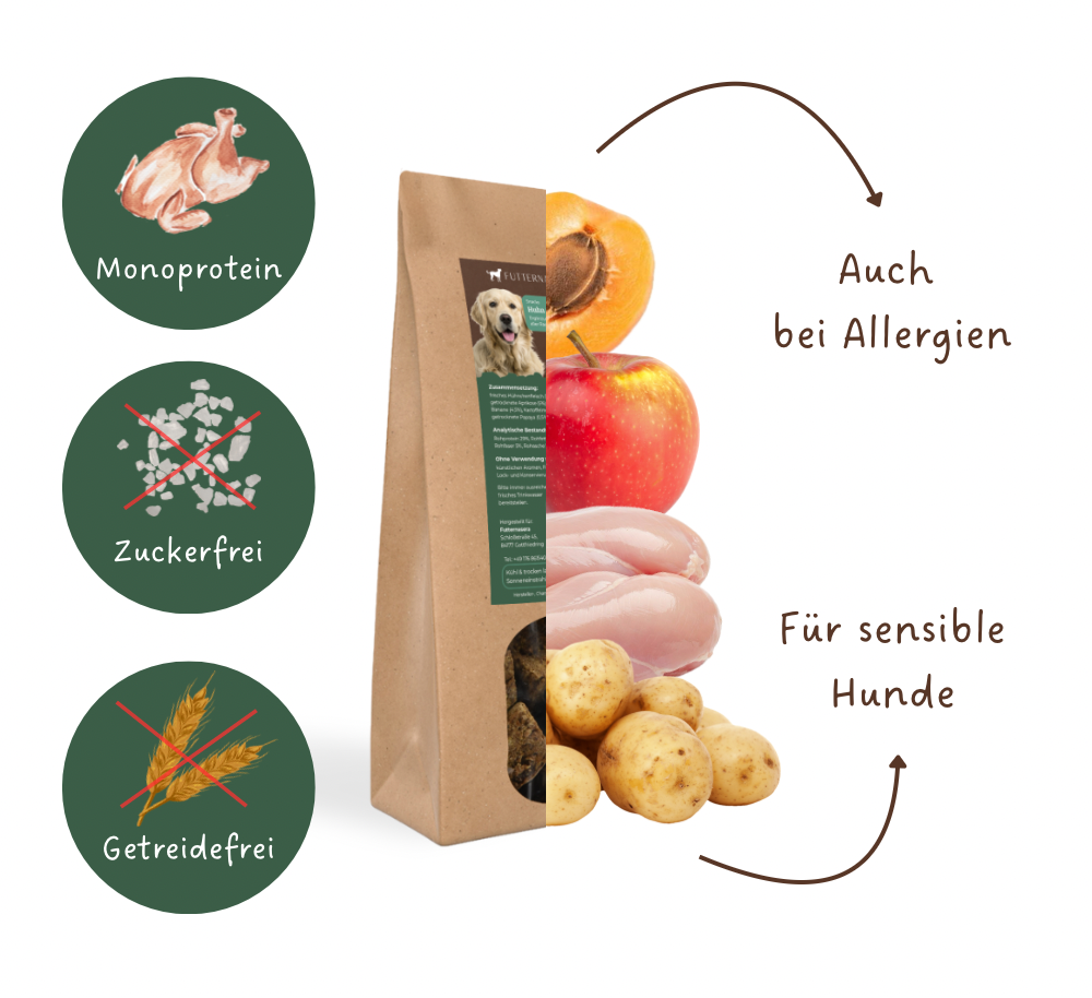 Snacks Huhn & Fruchtwürfel - 100g