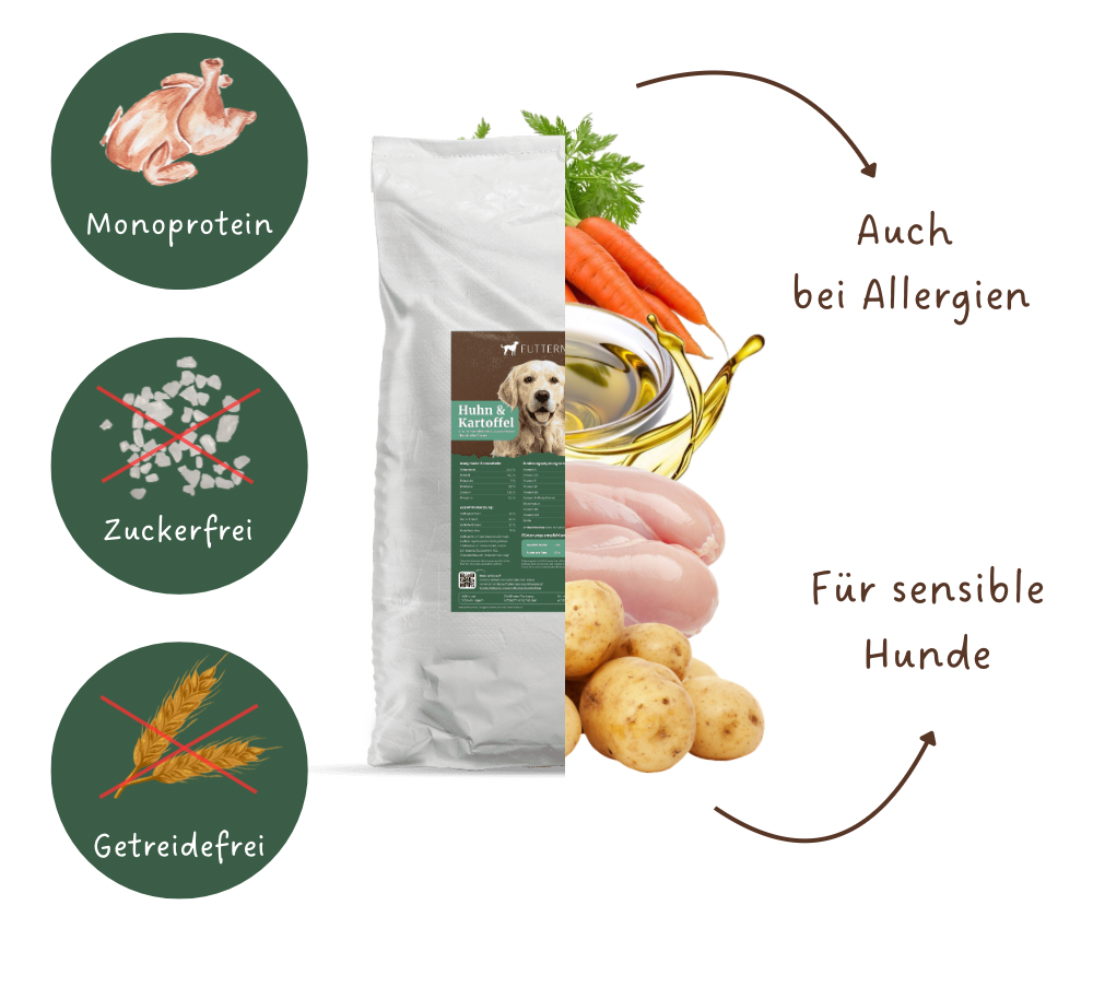 Trockenfutter Huhn & Kartoffel - 800g / 10kg