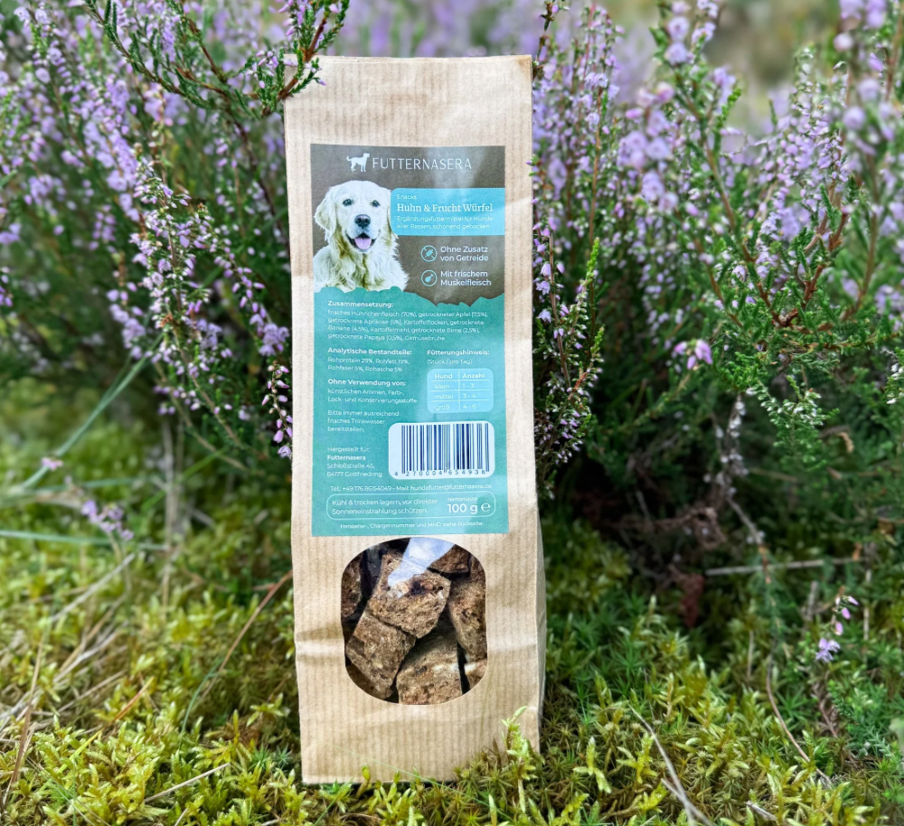 Snacks Huhn & Fruchtwürfel - 100g